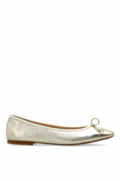 Odissi GOLD Leather ballet flats