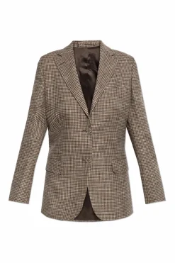 Officine Generale beige Plaid Blazer