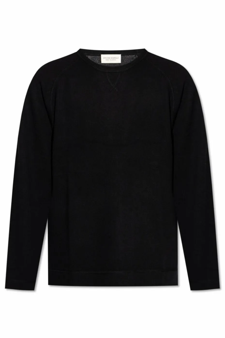Officine Generale BLACK Cashmere sweater 'Nate'