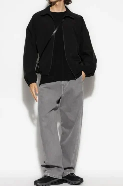 Officine Generale BLACK Cashmere sweater 'Nate'