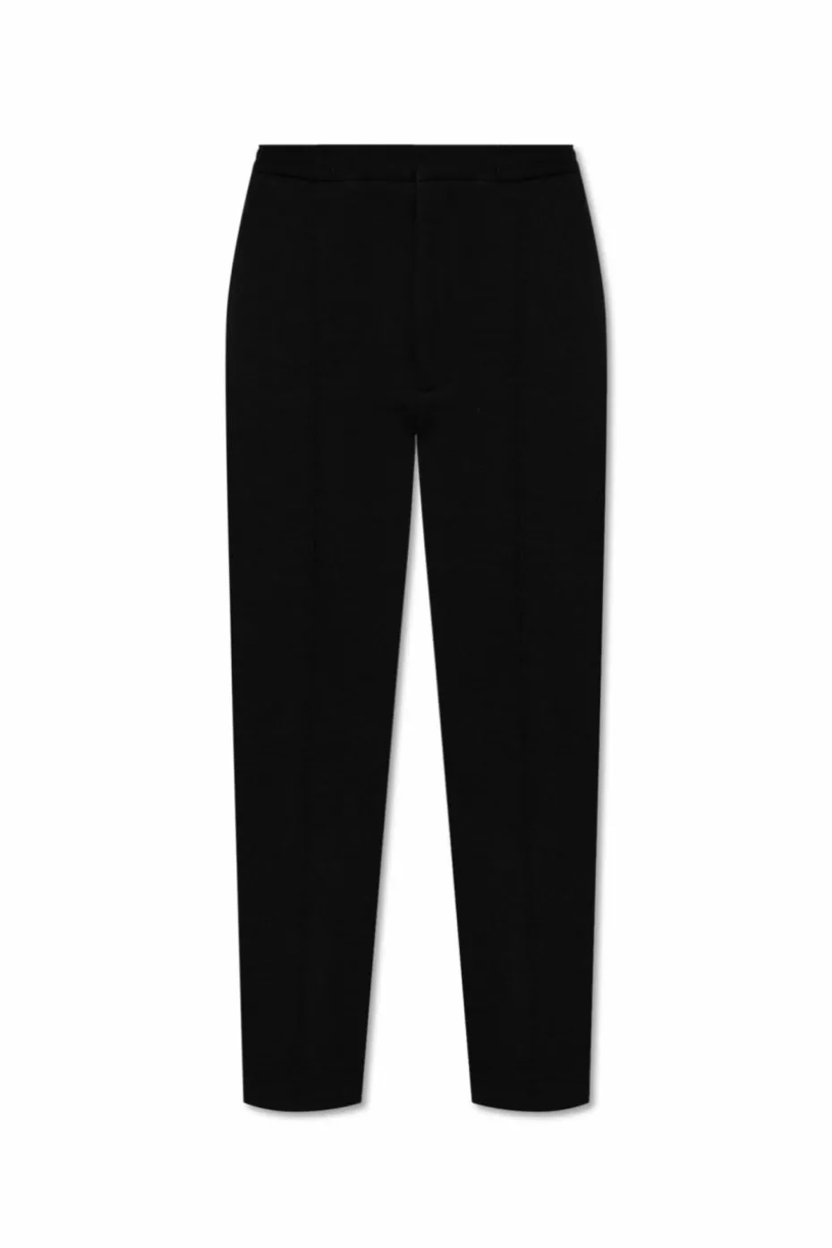 Officine Generale BLACK Pants with wool finish