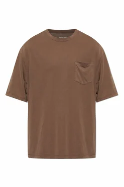 Officine Generale BROWN āBennyā pocket T-shirt