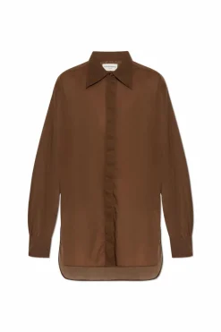 Officine Generale BROWN Shirt ‘Augustine’