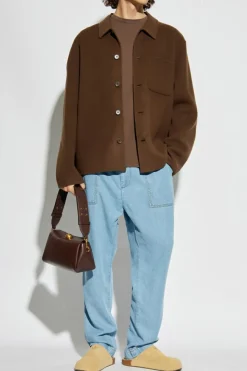 Officine Generale BROWN Wool Jacket ‘Hamilton’