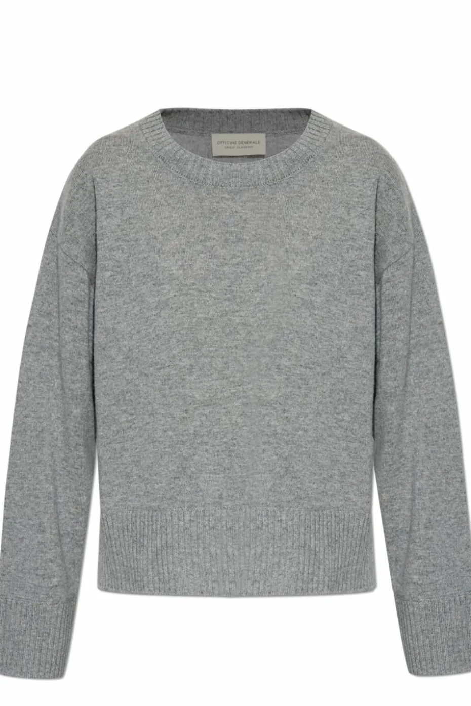 Officine Generale GREY Cashmere sweater ‘Nicky’