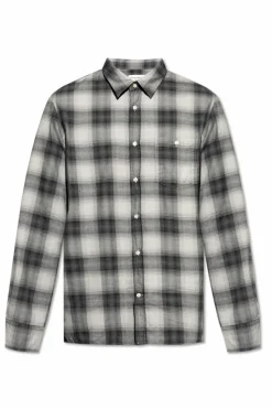 Officine Generale GREY Plaid pattern shirt āAlexā