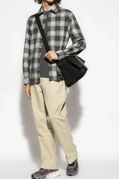 Officine Generale GREY Plaid pattern shirt ‘Alex’