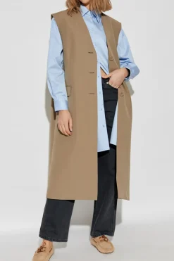 Officine Generale light blue Long loose-fitting shirt