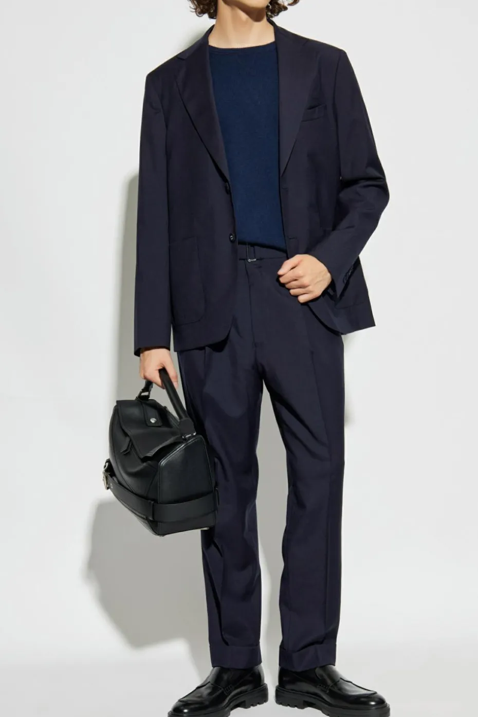 Officine Generale NAVY BLUE Wool blazer ‘Arthus’