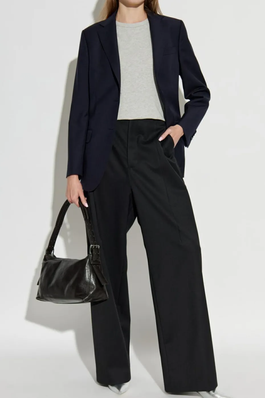Officine Generale NAVY BLUE Wool Blazer ‘Charlene’