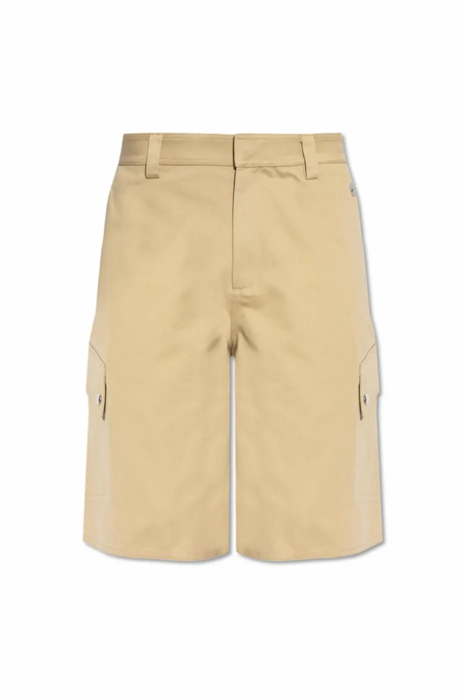 Off-White beige Cargo-style shorts