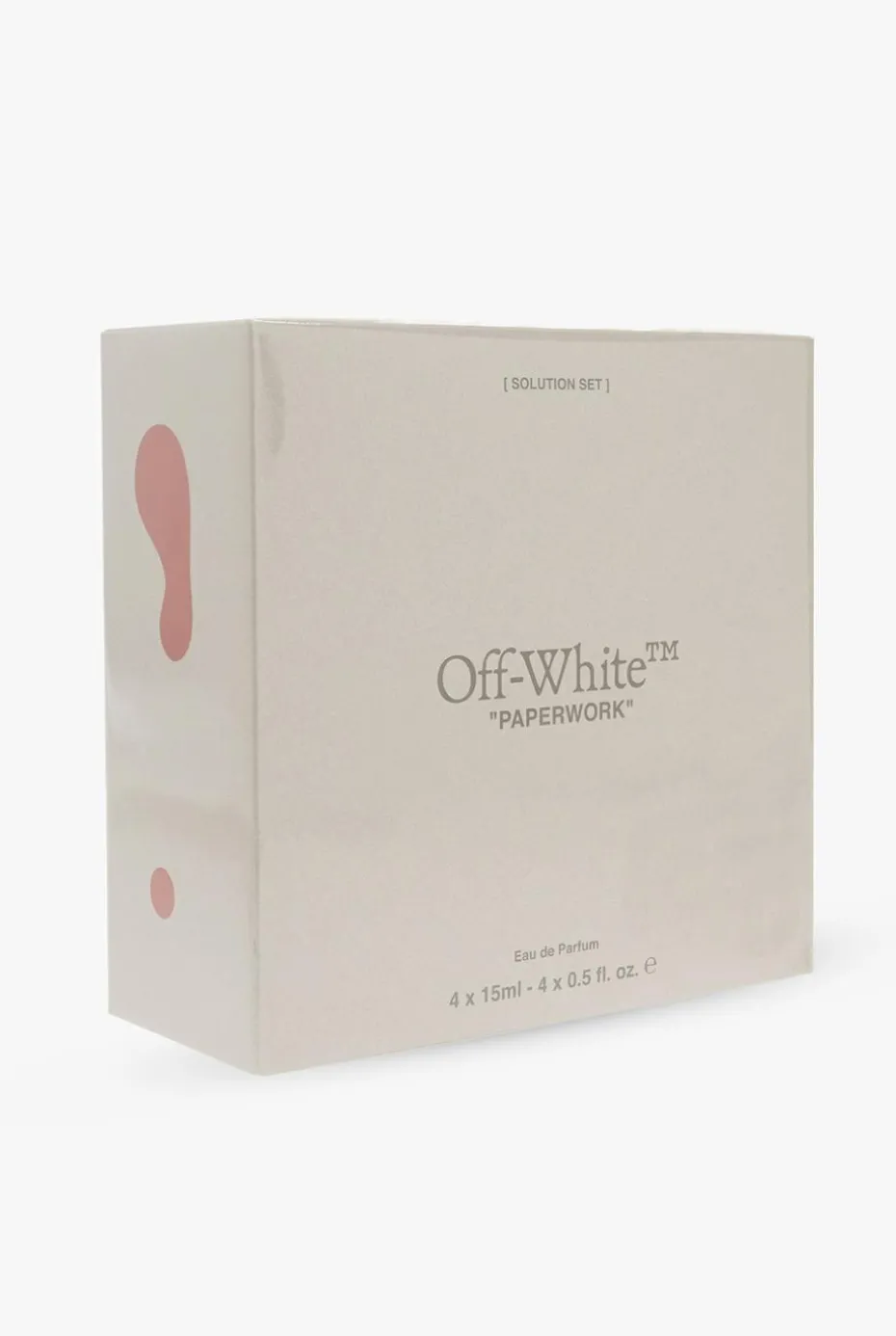 Off-White beige ‘Paperwork Solution Set’ eau de parfum collection