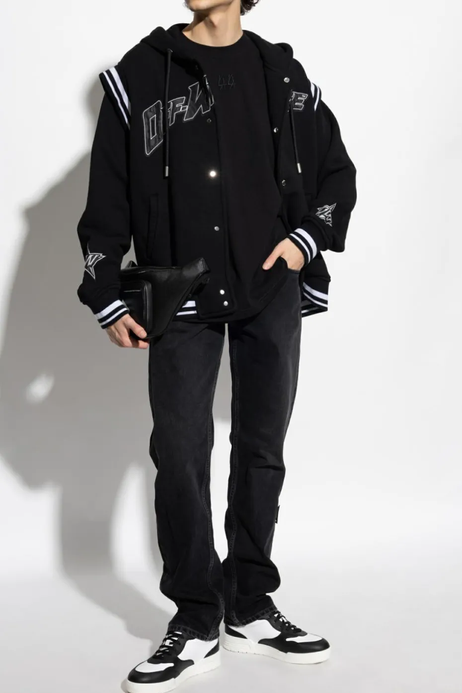 Off-White BLACK Jacket with logo