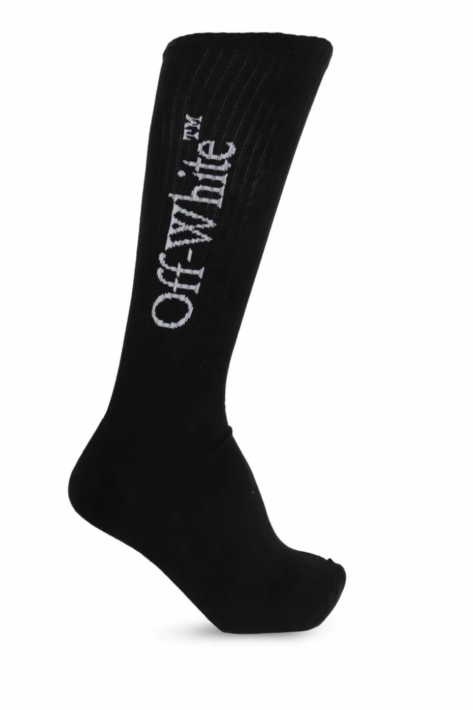 Off-White BLACK Socks with logo