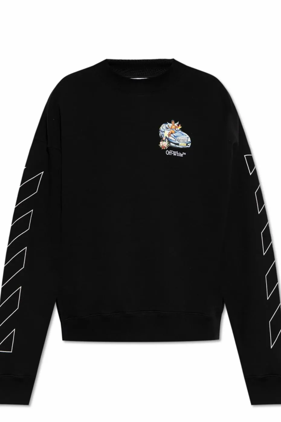 Off-White BLACK Sweatshirt with logo