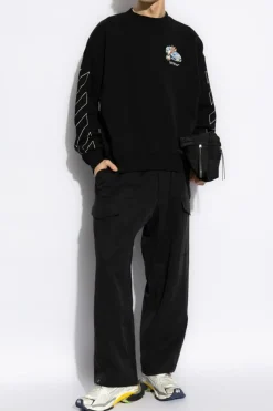 Off-White BLACK Sweatshirt with logo