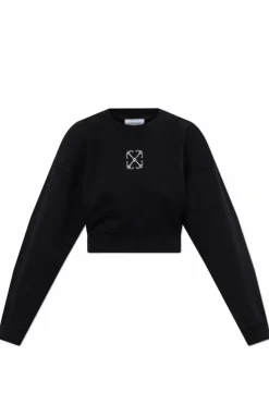 Off-White BLACK Sweatshirt with logo