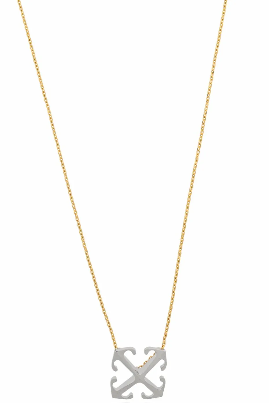 Off-White GOLD Logo necklace