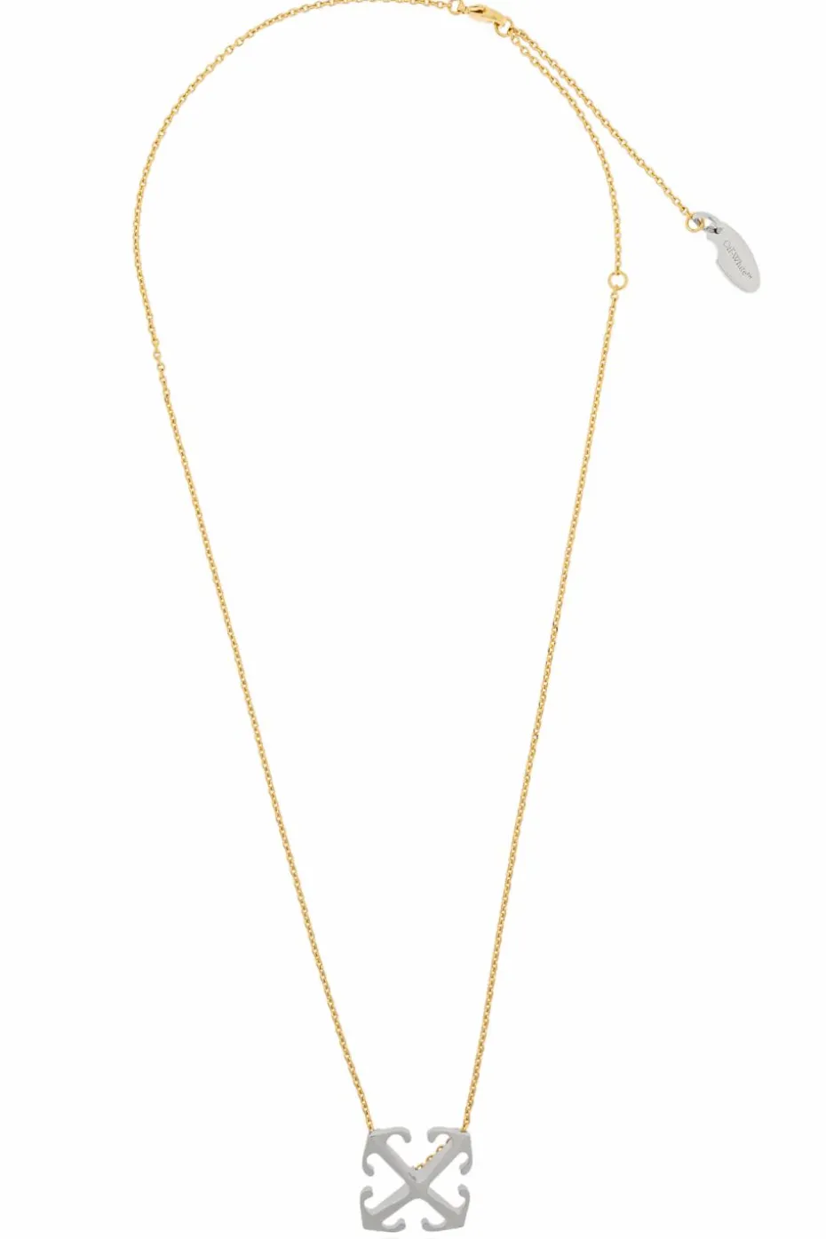 Off-White GOLD Logo necklace