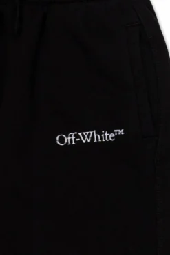 Off-White Kids BLACK Sweatpants with logo