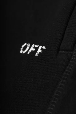Off-White Kids BLACK Sweatpants with logo