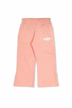 Off-White Kids PINK Sweatpants with printed logo