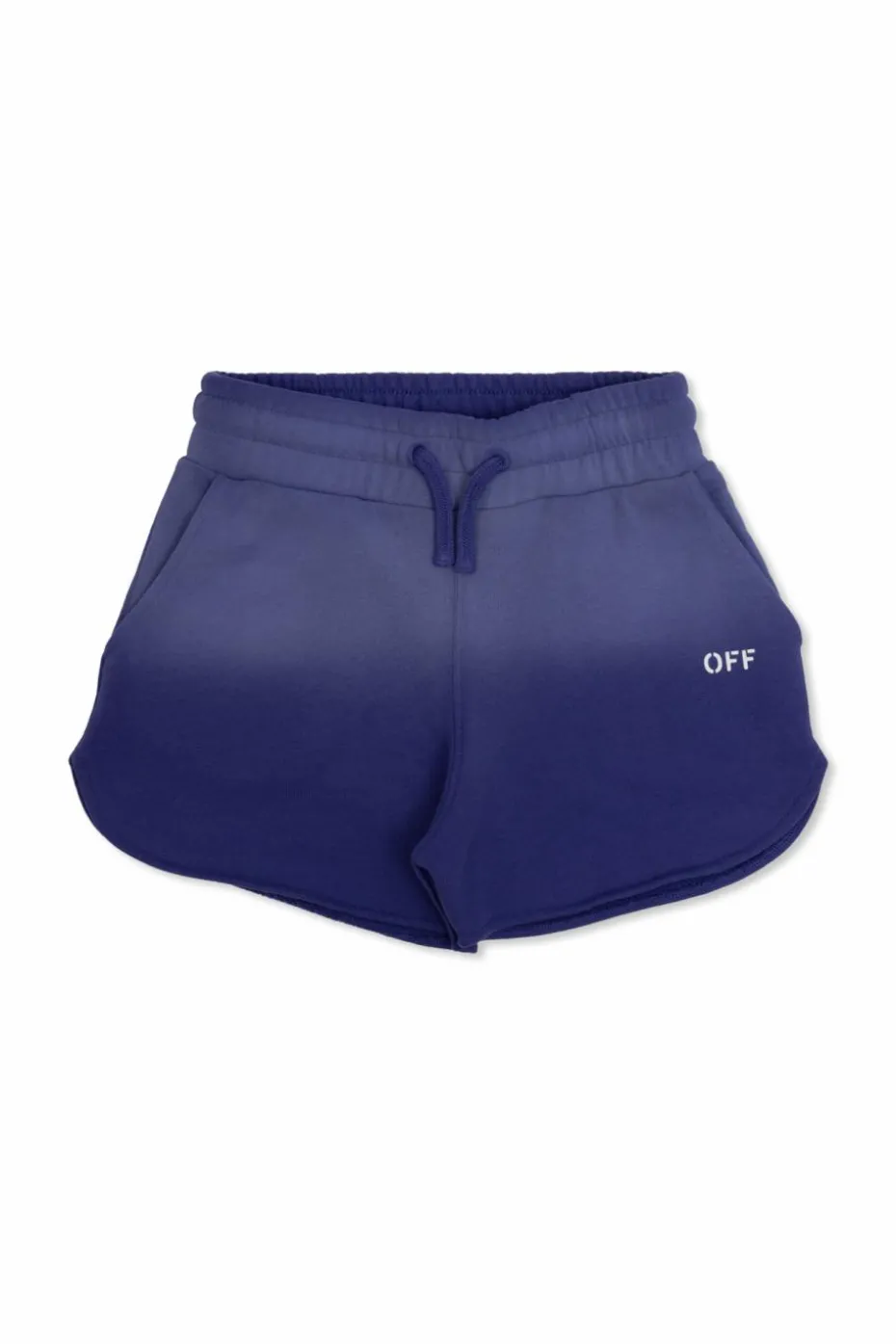 Off-White Kids PURPLE Cotton shorts with logo
