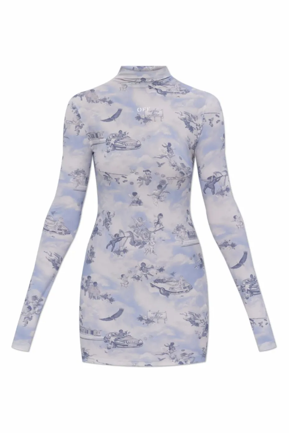Off-White light blue Dress with logo