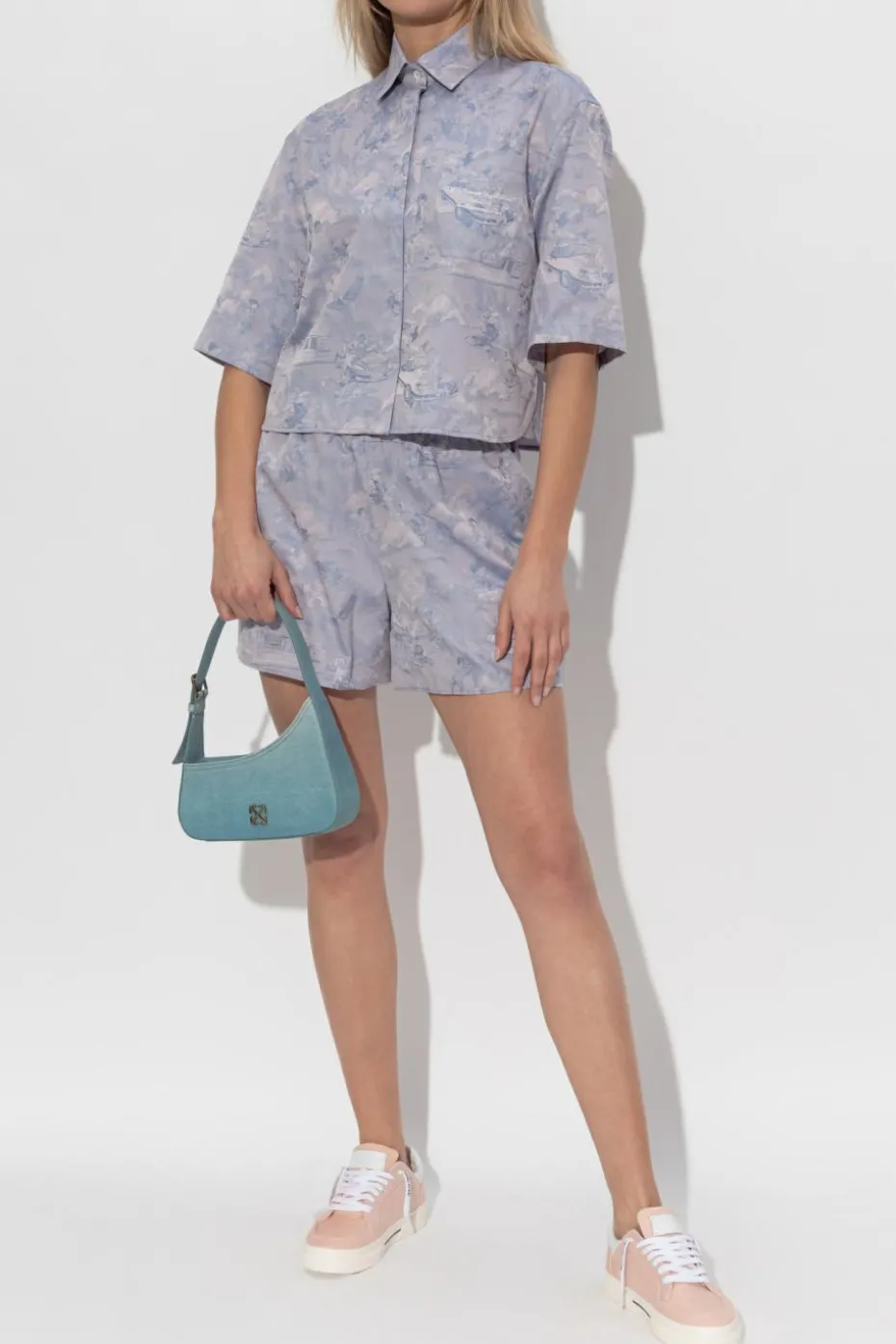 Off-White PURPLE Patterned shorts