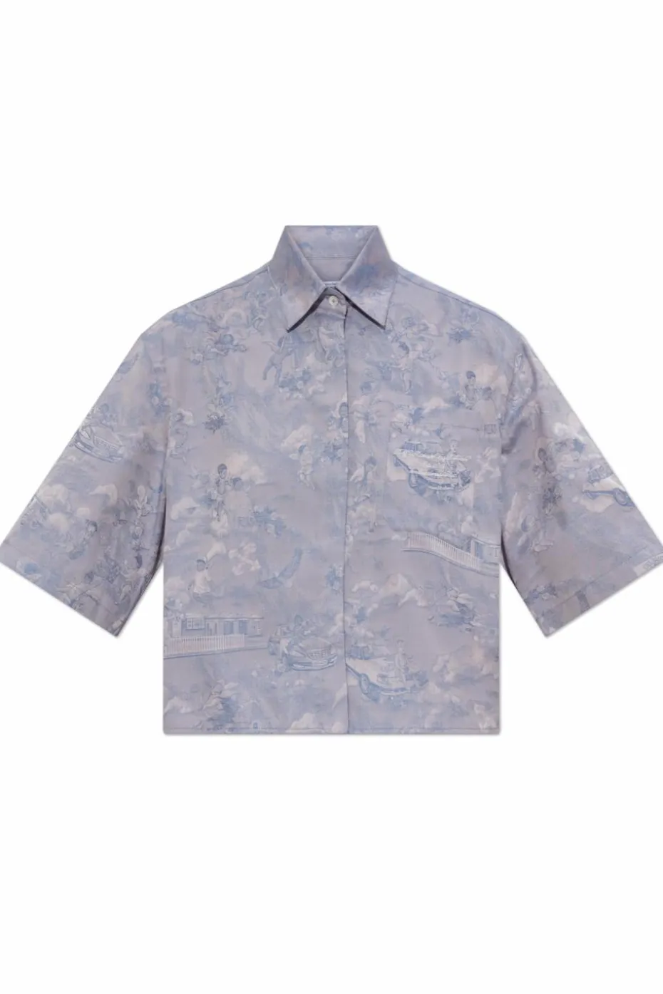 Off-White PURPLE Shirt with Pocket