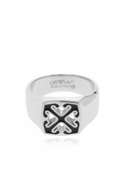 Off-White SILVER Brass ring