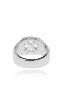 Off-White SILVER Brass ring