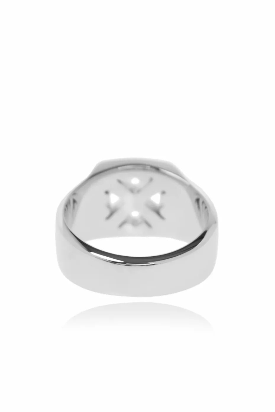 Off-White SILVER Brass ring