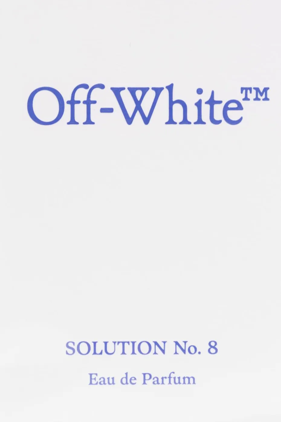 Off-White SILVER Eau de Parfum ‘Solution No.8’