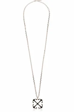 Off-White SILVER Logo Necklace