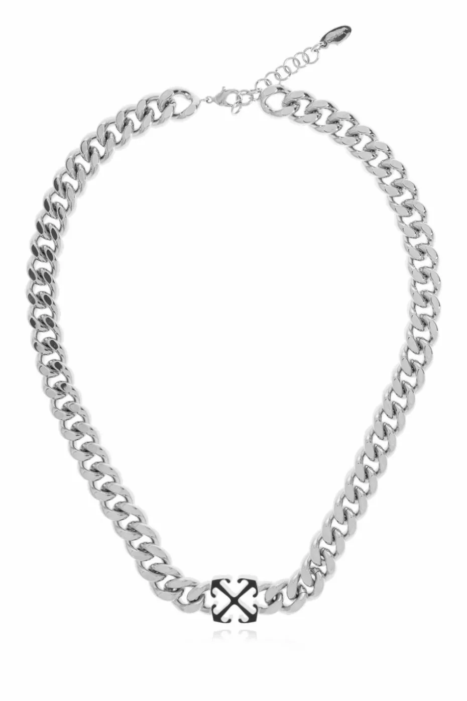 Off-White SILVER Necklace with logo