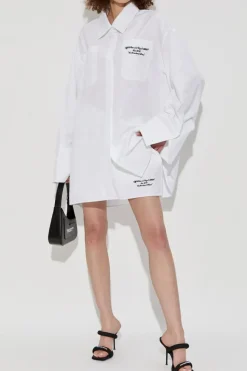 Off-White WHITE Shirt dress with pockets