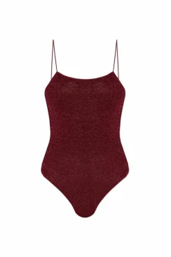 Oseree BURGUNDY One-piece swimsuit