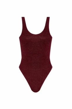 Oseree BURGUNDY One-piece swimsuit