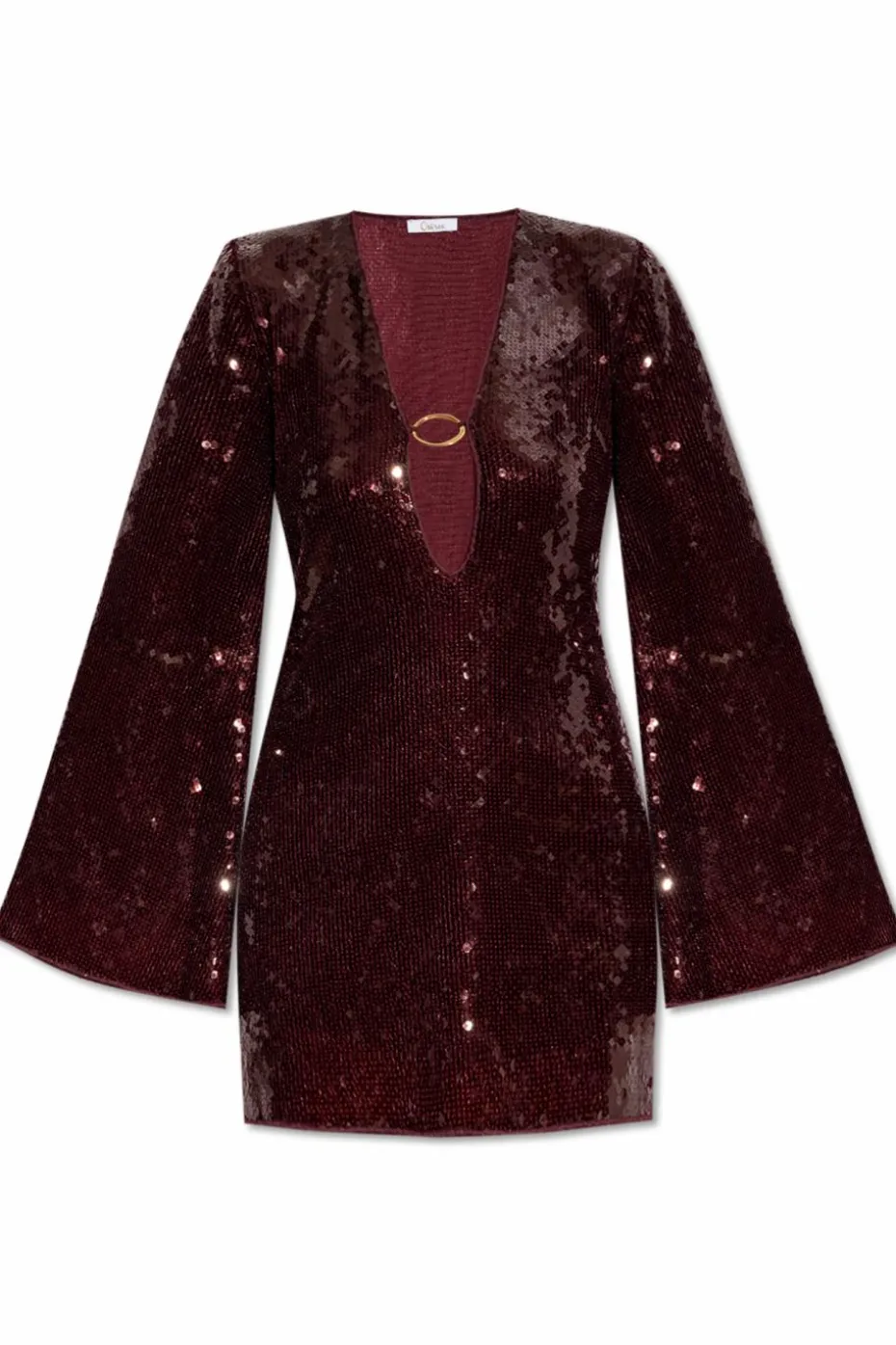 Oseree BURGUNDY Sequin dress