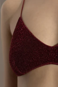Oseree BURGUNDY Two-piece swimsuit