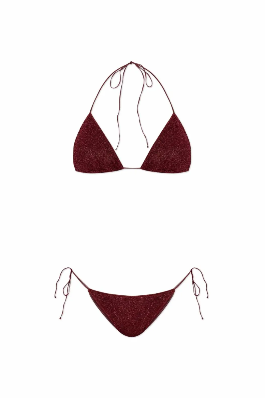 Oseree BURGUNDY Two-piece swimsuit