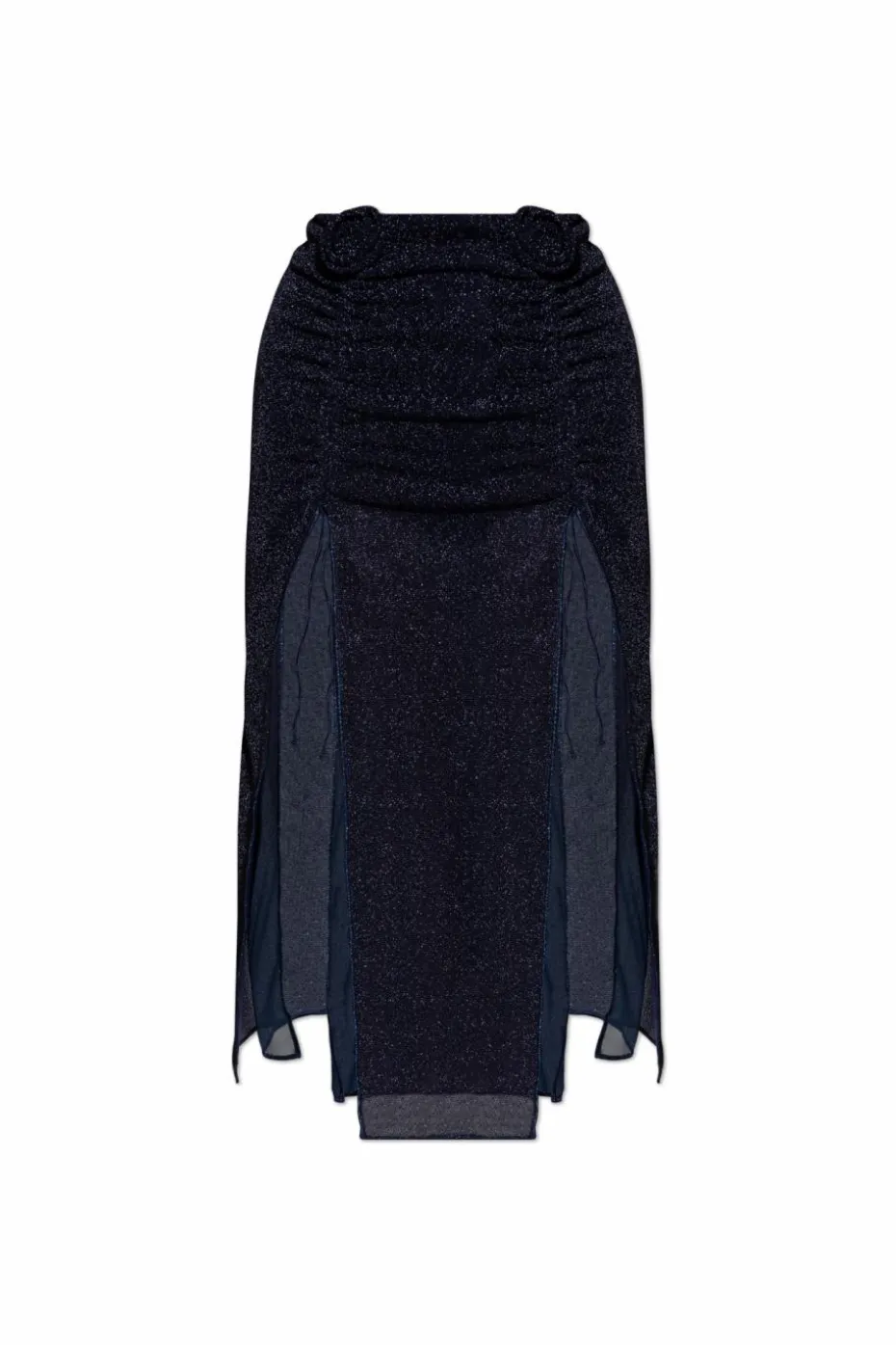 Oseree NAVY BLUE Skirt with floral pattern