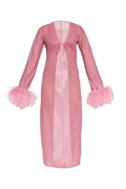 Oseree PINK Dress with lurex thread