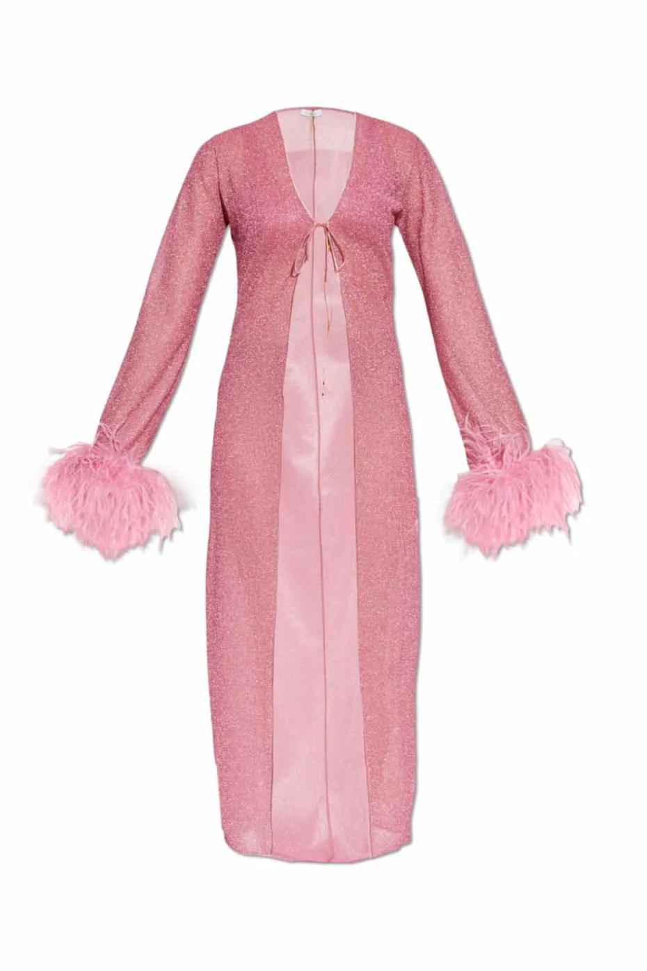 Oseree PINK Dress with lurex thread