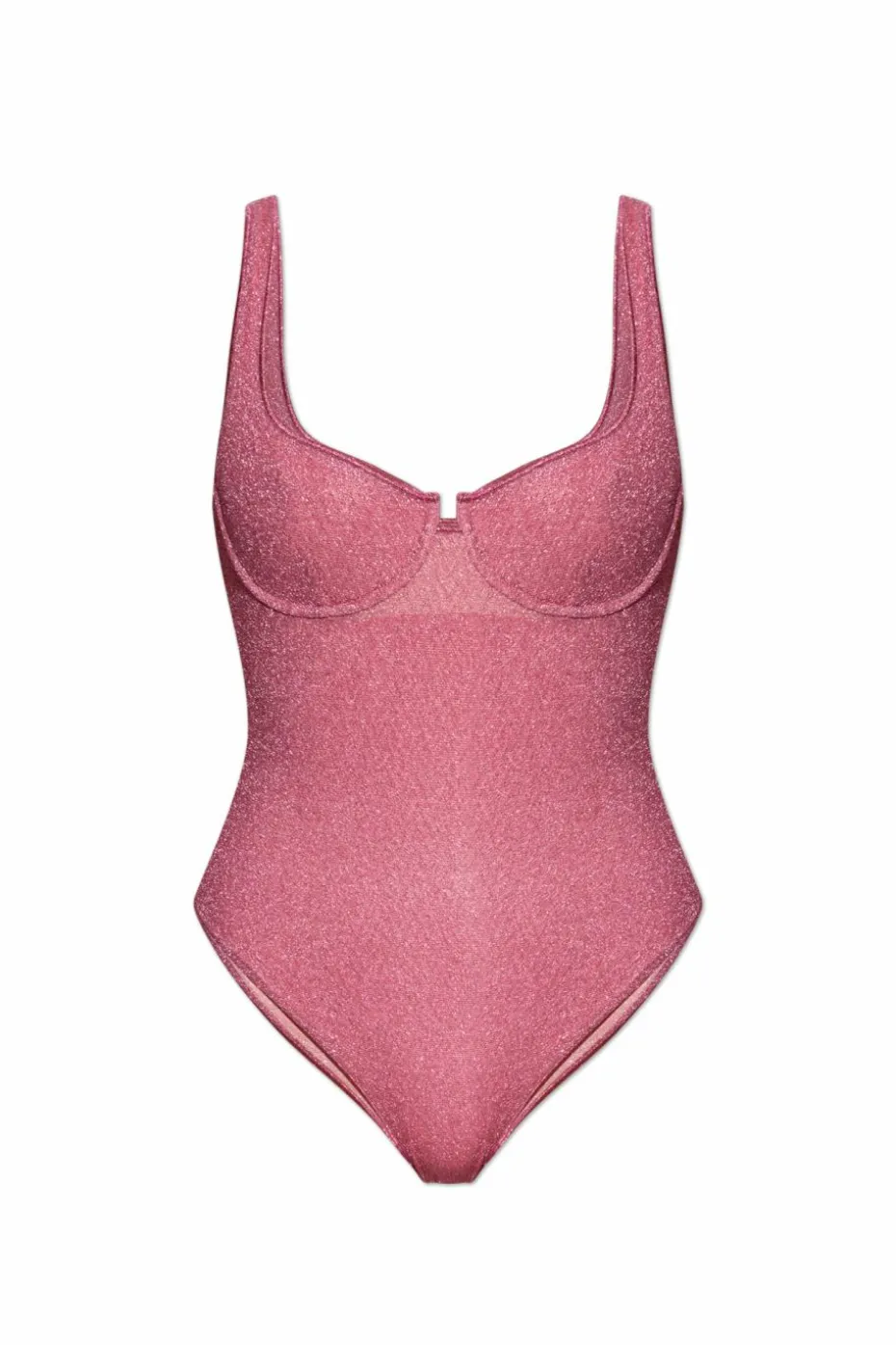Oseree PINK One-piece swimsuit with lurex thread