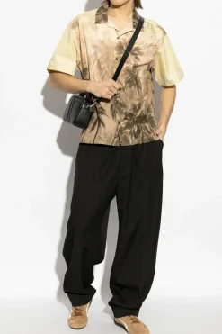 Palm Angels beige Shirt with print