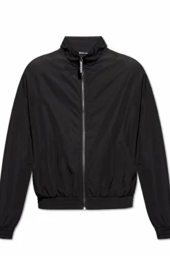 Palm Angels BLACK Jacket with logo