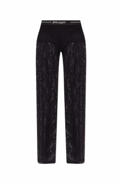 Palm Angels BLACK Lace trousers