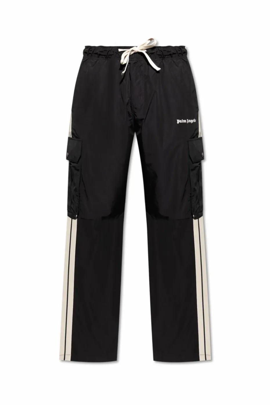 Palm Angels BLACK Pants with logo